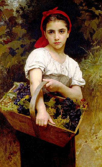 Adolphe William Bouguereau Grape Picker oil painting image